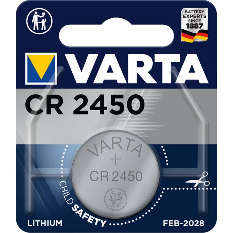 Varta CR 2450 620mAh 3v Lithium Coin Cell Battery | Home | Electronics | Chargers & Batteries