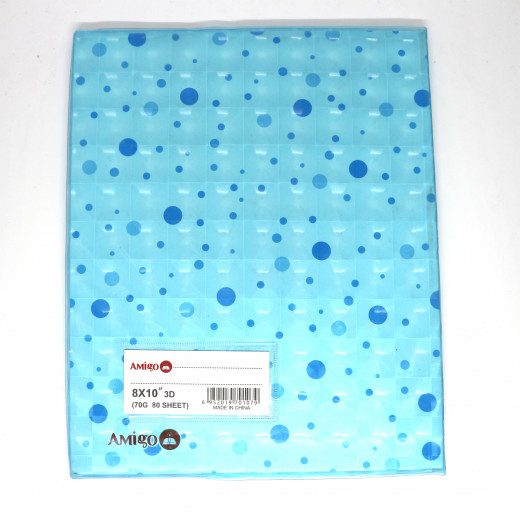 دفتر ملاحظات اللون الأزرق من أميجو: 80 صفحة