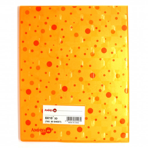 Amigo Notebook 80 Sheet Orange