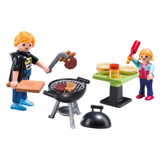 Playmobil Backyard Barbecue Small 21 Pcs Carry Case