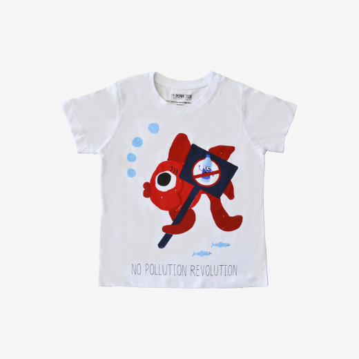 The Orenda Tribe The Fish Kids Coloring T-shirt, 8 years