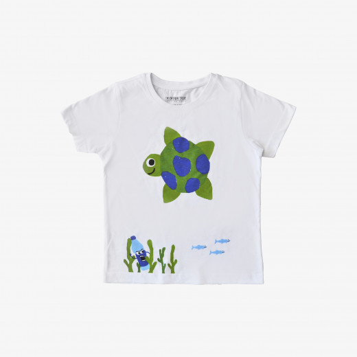 The Orenda Tribe The Turtle Kids Coloring T-shirt, 4 years