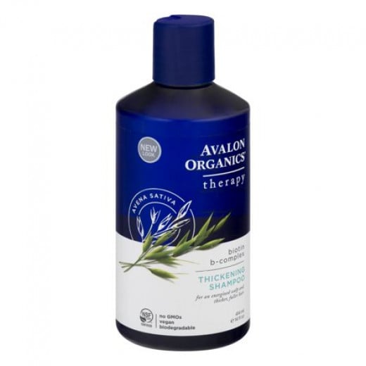 Avalon Organics, Thickening Shampoo, Biotin B-Complex Treatment, 14 fl oz 414 ml