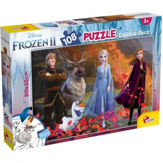 Liscaani Puzzle dwustronne Plus 108 Frozen 2