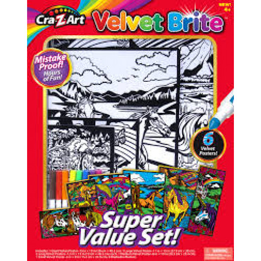 Cra-Z-Art Velvet Brite Super Value Set, Assortment