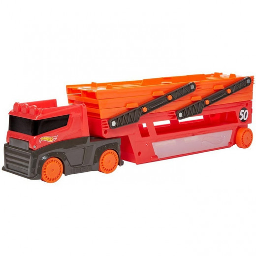 Hot Wheels Mega Hauler with Storage for up to 50 1:64 scale cars ages 3