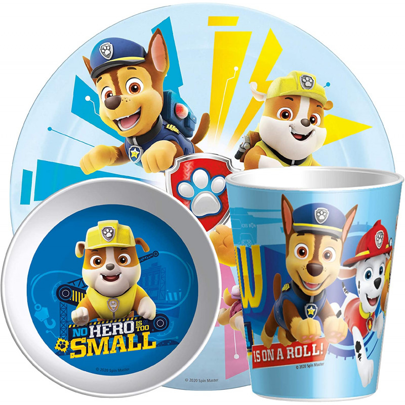 Zak Designs PAW Patrol Dinnerware Set for Kids, Durable Plastic Tableware  Includes Fun Plate, Bowl, and Tumbler Sized for Children (BPA Free, 3-Piece  Set) 