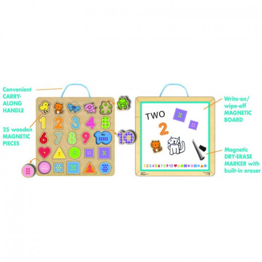 Numbers Magnetic 25 Puzzle & Play Board