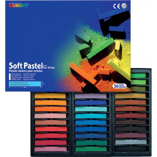 Mungyo Soft Pastels for Artists Box of 36