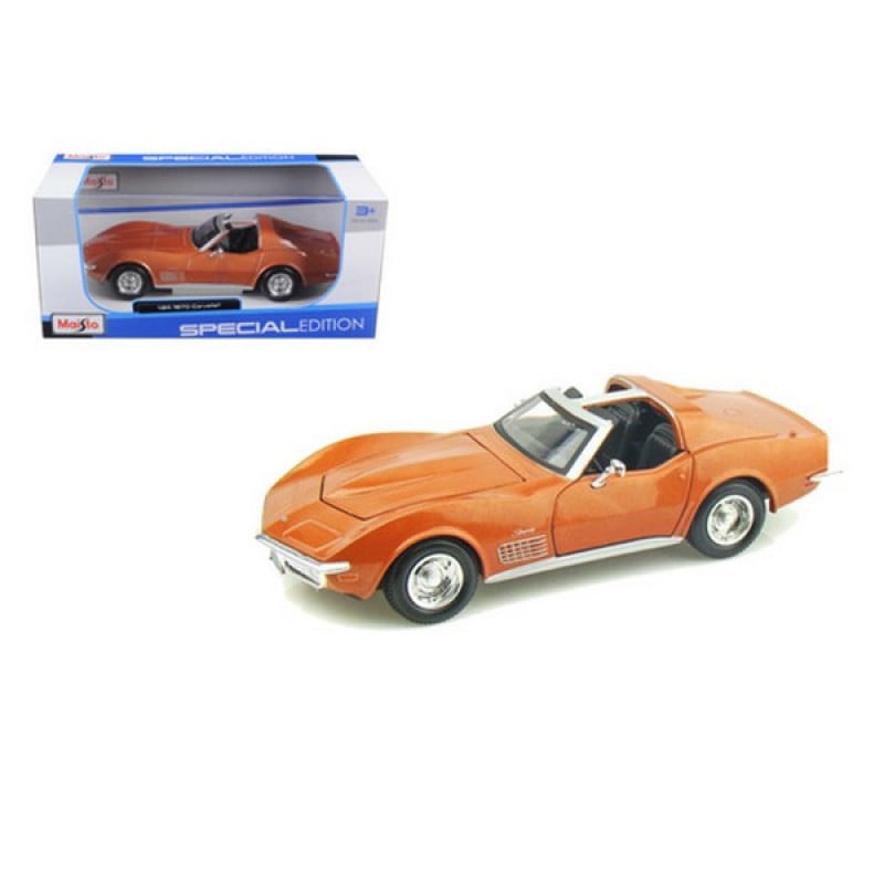 Maisto 31202-1/24 Scale Diecast Model Toy Car by Maisto Blue 1970 Chevy Corvette T-Top 