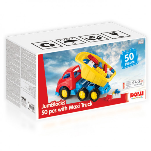 Dolu Jum Blocks 50 Pcs With Maxi Truck