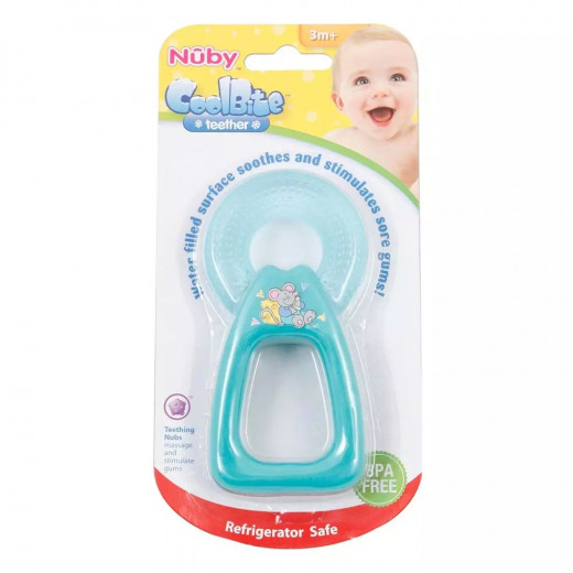 Nuby Coolbite Round Teether with Sterilised Water, Green