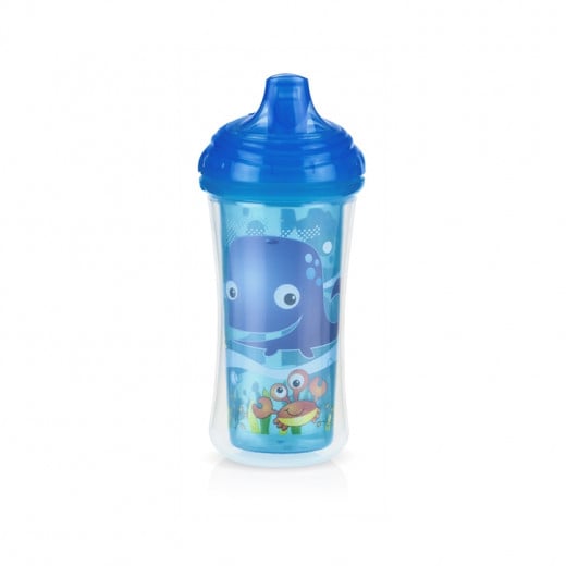 Nuby Insulated Click-it Hard Spout Cup 270ml - Blue