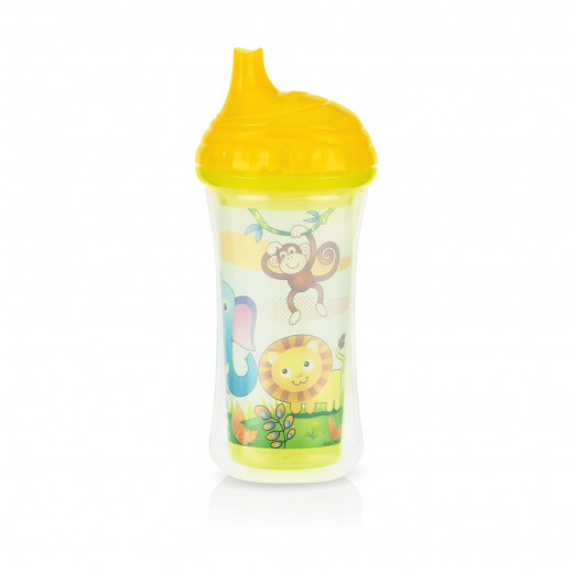 Nuby Insulated Click-it Hard Spout Cup 270ml - Yellow
