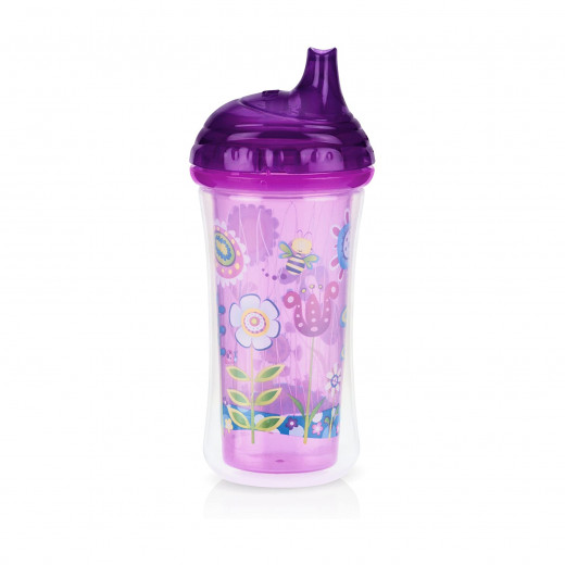 Nuby Insulated Click-it Hard Spout Cup 270ml - Purple