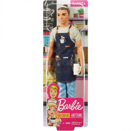 Barbie Careers Ken Barista Doll