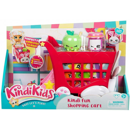 Kindi Kids Rabbit Petkin Shopping Cart and Shopkins