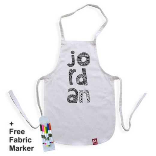 مريول تلوين بتصميم جوردن  للأطفال من ملبس