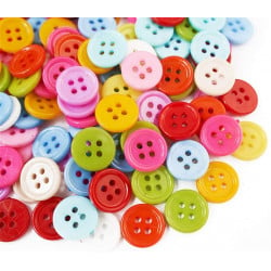 Foska  Plactic Buttons - Colored