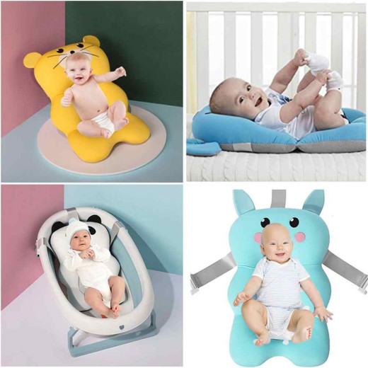 Newborn Bathtub Pillow - Baby Bath Seat Support Mat - Pink