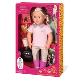 Our Generation Riding Doll with Book Tamera Toy