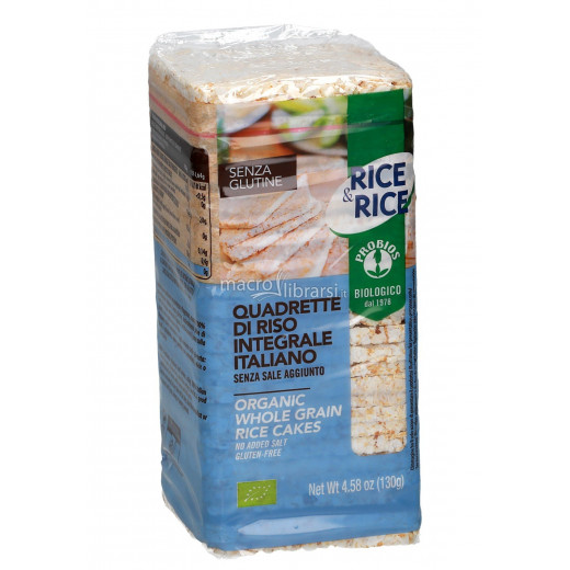 كعك الأرز العضوي من الحبوب الكاملة من برو بيوس ، بدون ملح مضاف