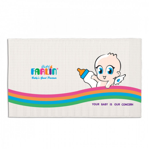 Farlin Package - ( Farlin Air-Filled Rubber Cot sheet + Farlin Non Smother Pillow, Blue )