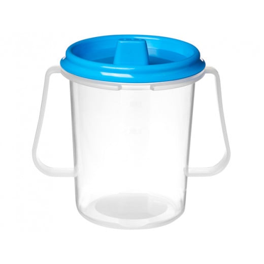 Sistema Drink cup with lid and spout 250 ml Blue