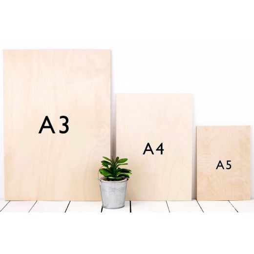 مطبوعات فنية جدارية مؤطرة بالخشب غير العادي ، تصميم الأحرف الأولى 1 - من اكسترا اورديناري, قياس A4