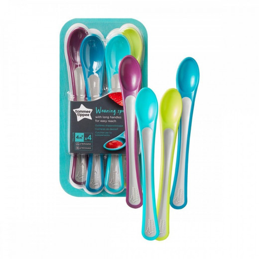 Tommee Tippee Soft Tip Weaning Spoons, Turquoise
