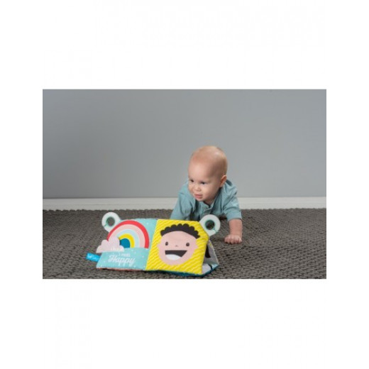 Taf Toys book mat black and white smiley emotions