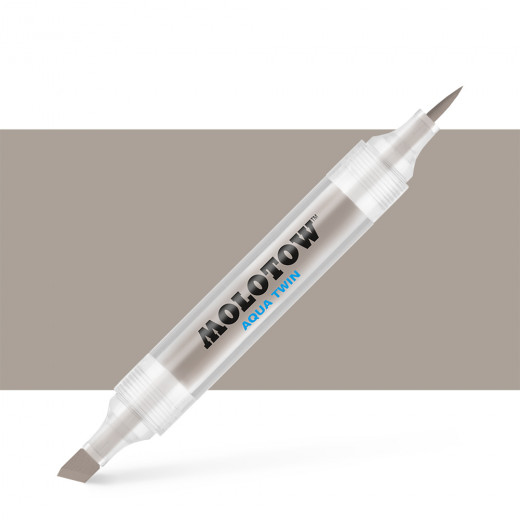 Molotow Aqua Twin Double Tip Marker Pen Warm Grey 02
