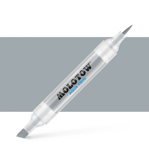 Molotow Aqua Twin Double Tip Marker Pen  Cool Grey 03