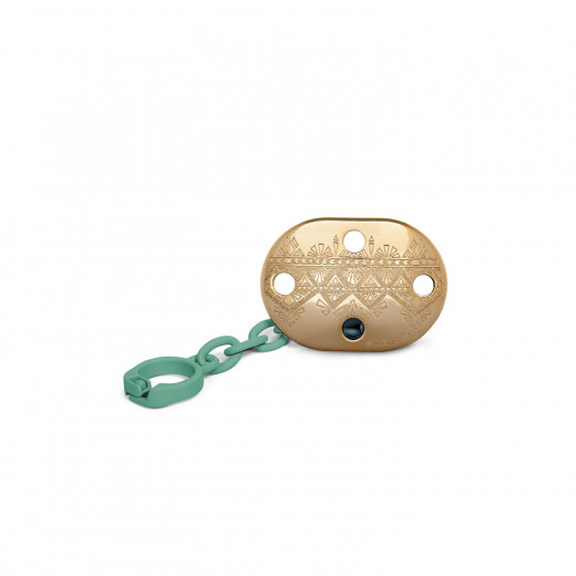 Suavinex Pacifier Premium Couture Physiological Chain, Green
