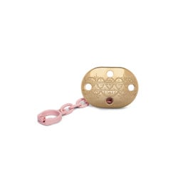 Suavinex Pacifier Premium Couture Physiological Chain, Pink