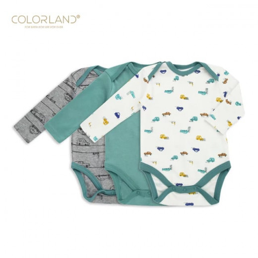 Colorland - (1) Baby Bodysuit 3 Pieces In One Pack - 18-24 Months