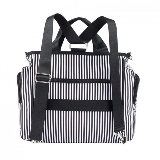 Colorland Gabrielle Tote Baby Changing Bag, Chevron Black
