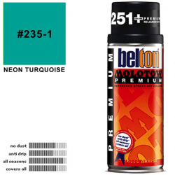 Molotow Belton Premium Spray Paint 400ml Neon Turquoise 235-1