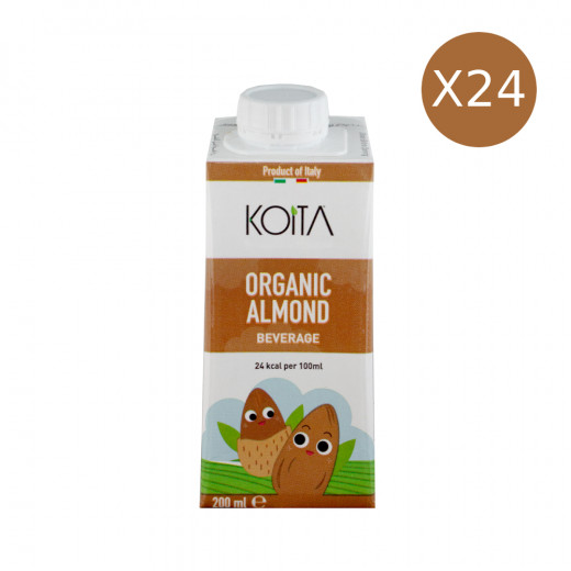 KOITA Organic Almond , 200 ml, Pack of 24