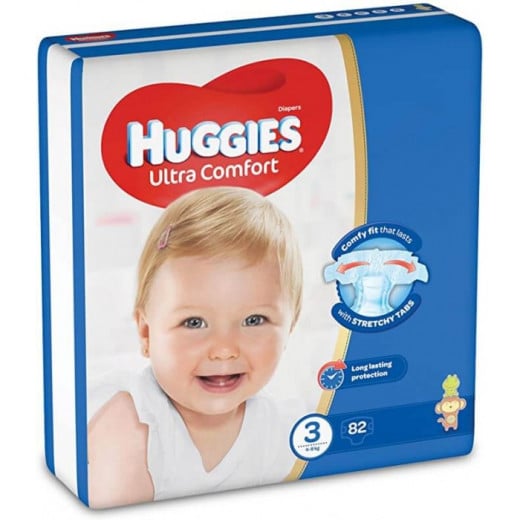 Huggies Mega Diapers Size (3) 82X1