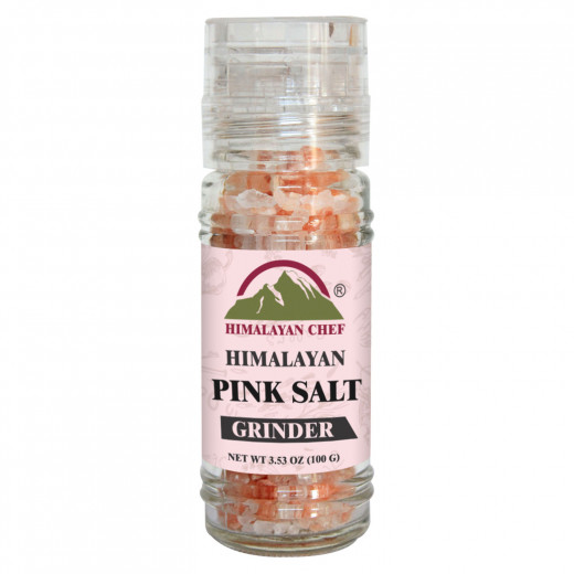Himalayan Chef Pink Salt Naturally Pure Small Grinder-100g