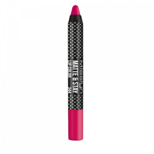 Misslyn Matte and Stay Lip Color, Number 344, Pink