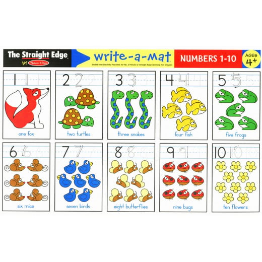 Melissa and Doug Numbers 1-10 Write a Mat