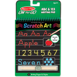 Melissa & Doug Abc & 123 Color-Reveal Scratch Art Pad