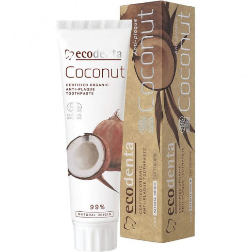 Ecodenta Anti-plaque Toothpaste With Coconut Oil, 100ml