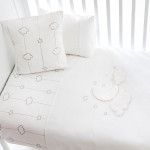 Funna Baby Bed Set 8pcs Luna Chic, 70x140 cm, Silver