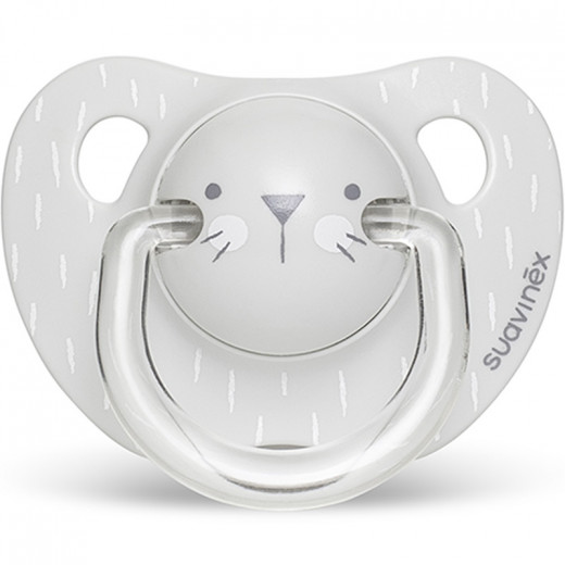Suavinex Evo Ana Soother S Whiskers 6-18m - Grey