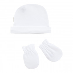 Cambrass - Cap and Mittens Liso White