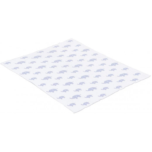 بطانية قطن للأطفال 80 × 100 × 1 سم بلون ازرق من كامبرس