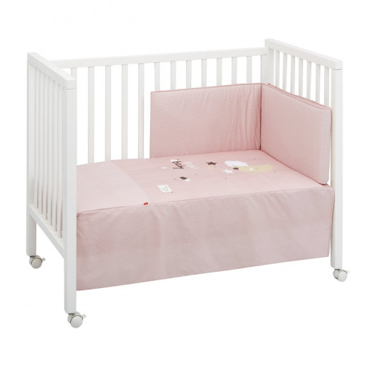Cambrass - Set 2 Pcs.bedspread W/s Cot 60 Be Moon Pink 60x120x3 cm